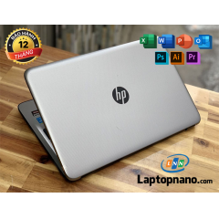 Laptop Hp 15-ay166tx Core i5-7200U / Ram 12Gb DDR4 / SSD 128Gb + 500Gb HDD / Card rời AMD Radeon R5 M430 2Gb DDR5 / Màn hình 15.6 inch HD / Tích hợp phím Full Size / Pin 4h30”