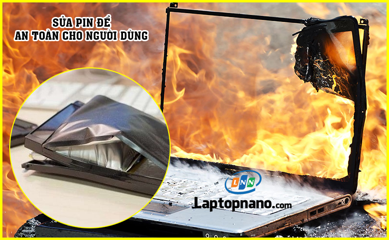sửa pin laptop để An toàn cho người dùng